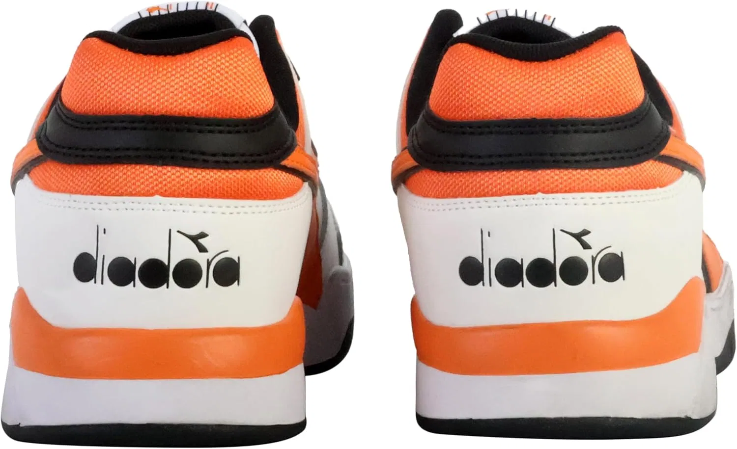 Кроссовки Diadora из кожи, White Orange — фото 4