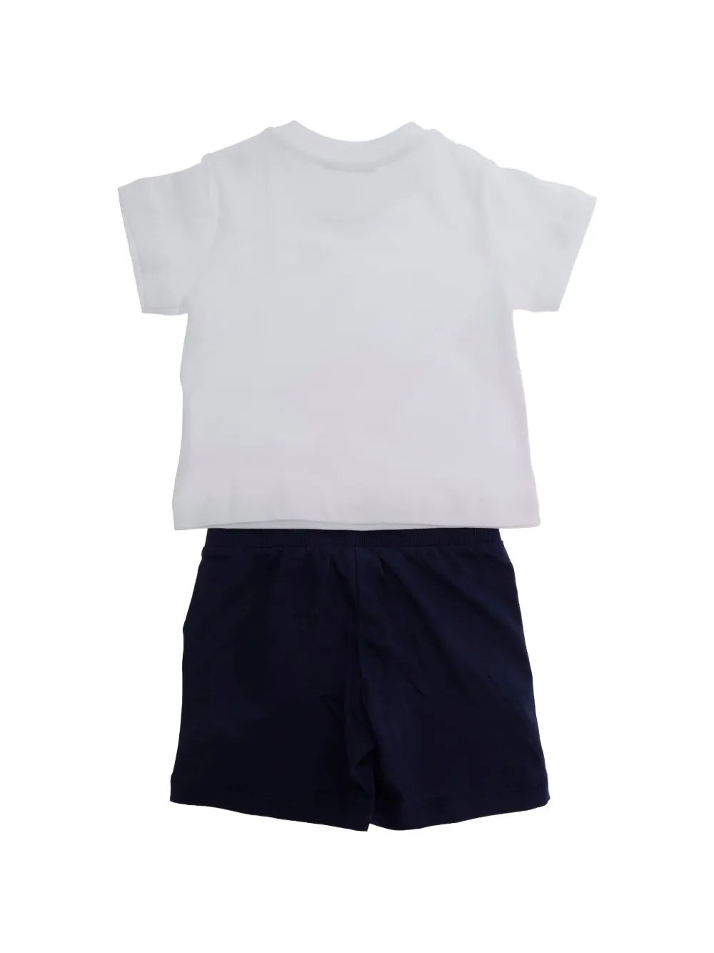 Комплект из Футболка и шортов с логотипом Moschino Kids, белый — фото 2