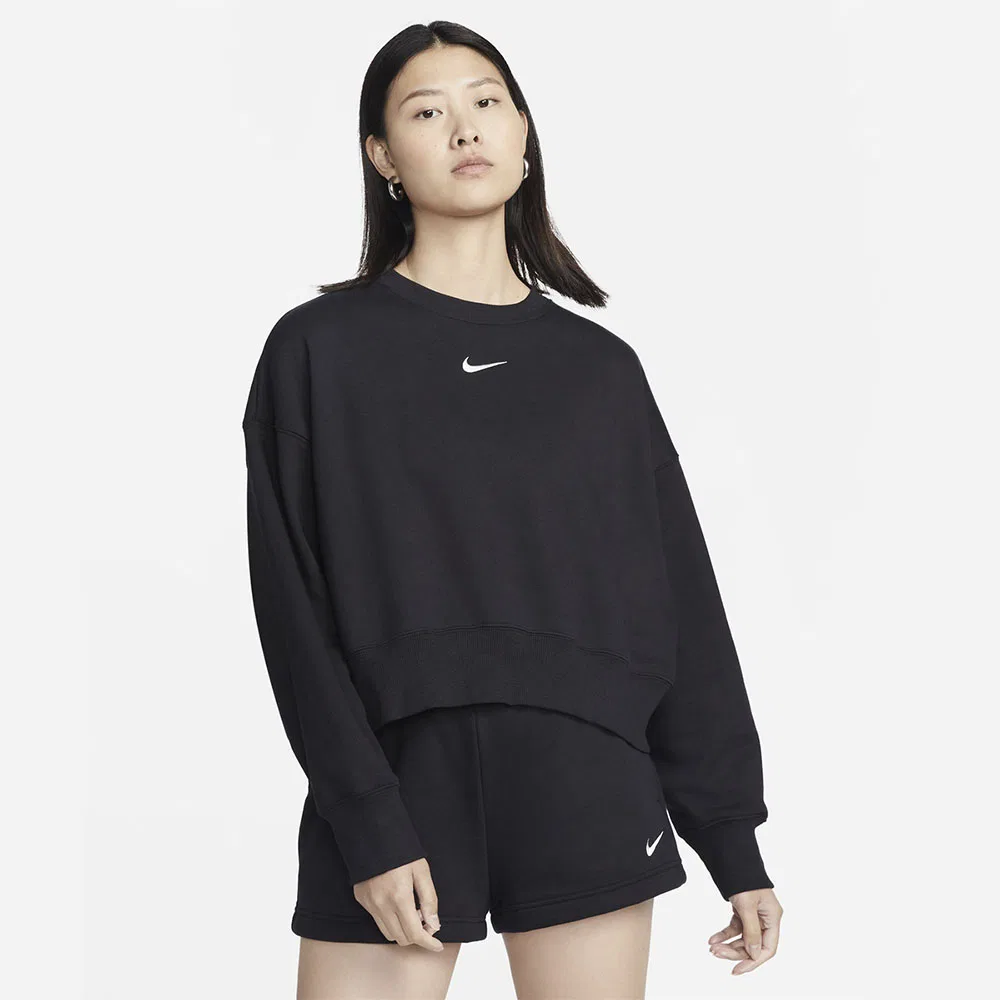 Женский оверсайз свитшот Nike Sportswear Phoenix Fleece, чёрный, от Nike