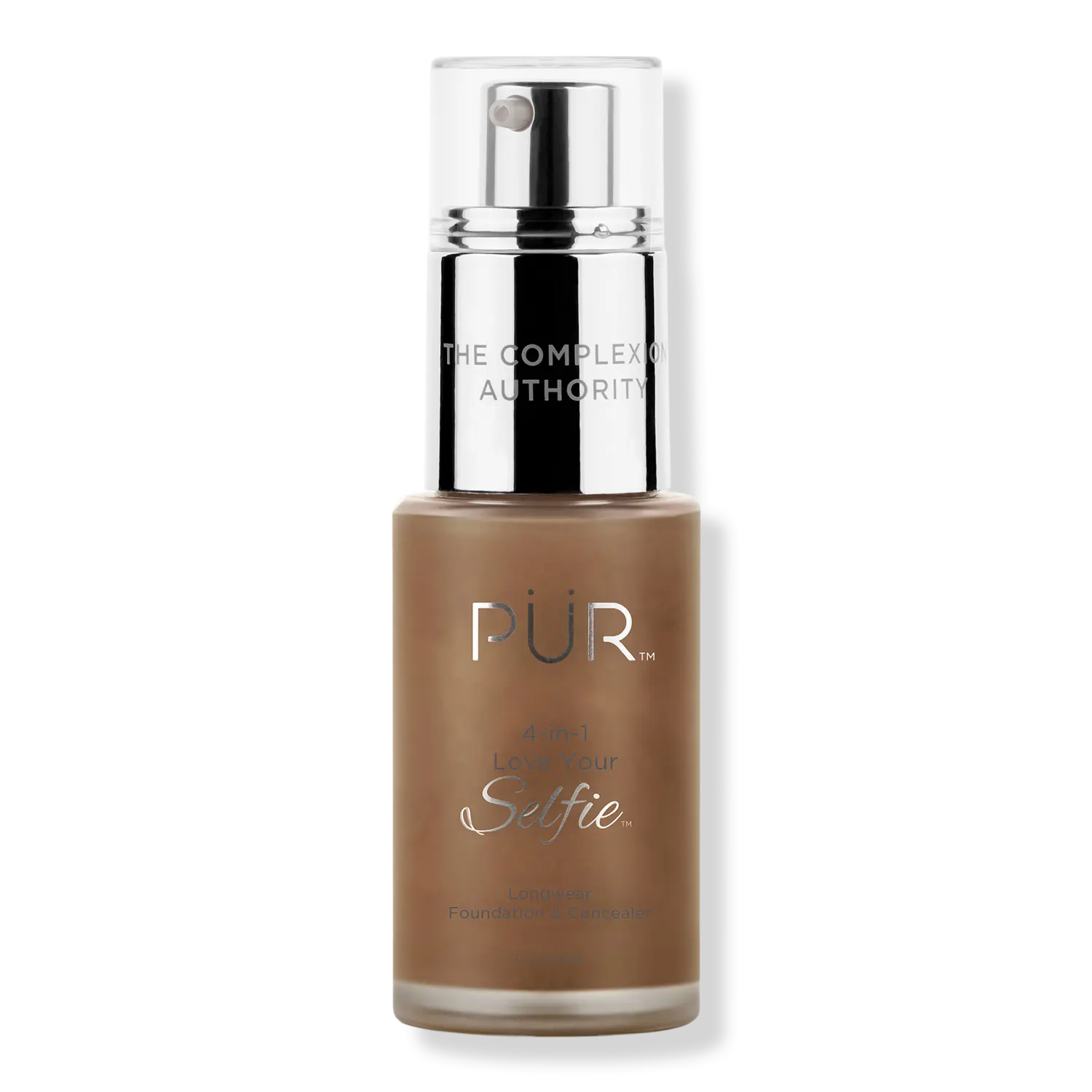 

Тональный крем и консилер 4-в-1 Love Your Selfie Longwear Foundation & Concealer PÜR, DPG1 Mocha (dark brown skin w/ golden undertones)