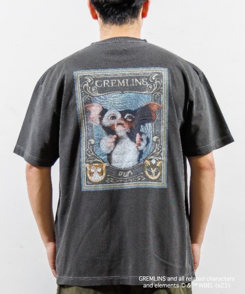 

Футболка, принт River Side Culture/Gremlins Rock, угольно-серый