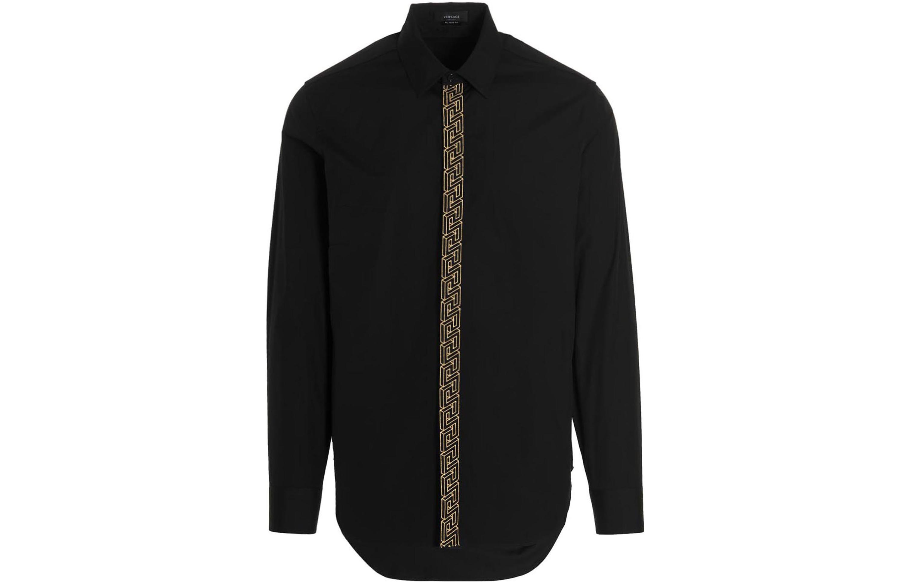 

VERSACE Мужская черная рубашка FANSIZHE FW22