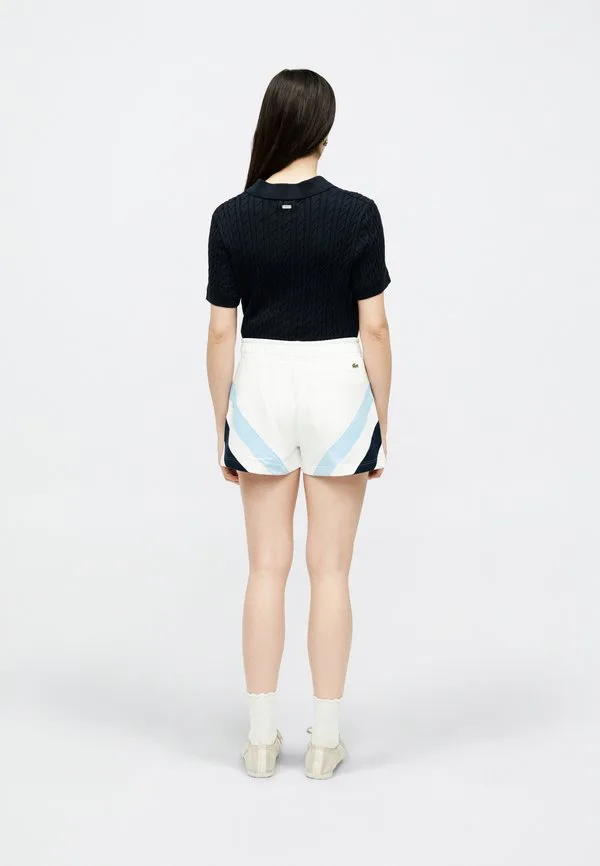 Шорты Lacoste Blanc, Классические хлопковые шорты, Белые — фото 4