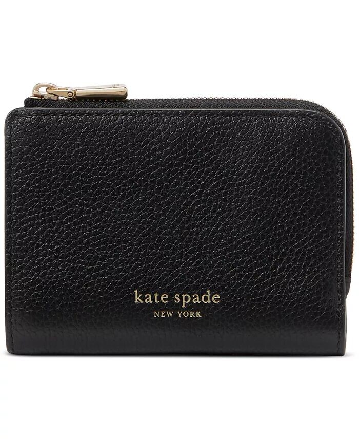 

Двойной кошелек Ava из шагреневой кожи на молнии Kate Spade New York, черный