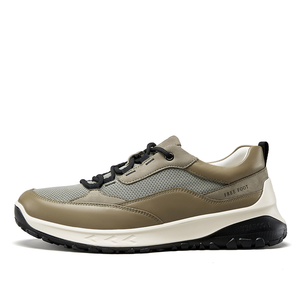YEARCON Кроссовки Casual Easy Walk Collection мужские серо-бежевые, цвет Gray/Beige — фото 3