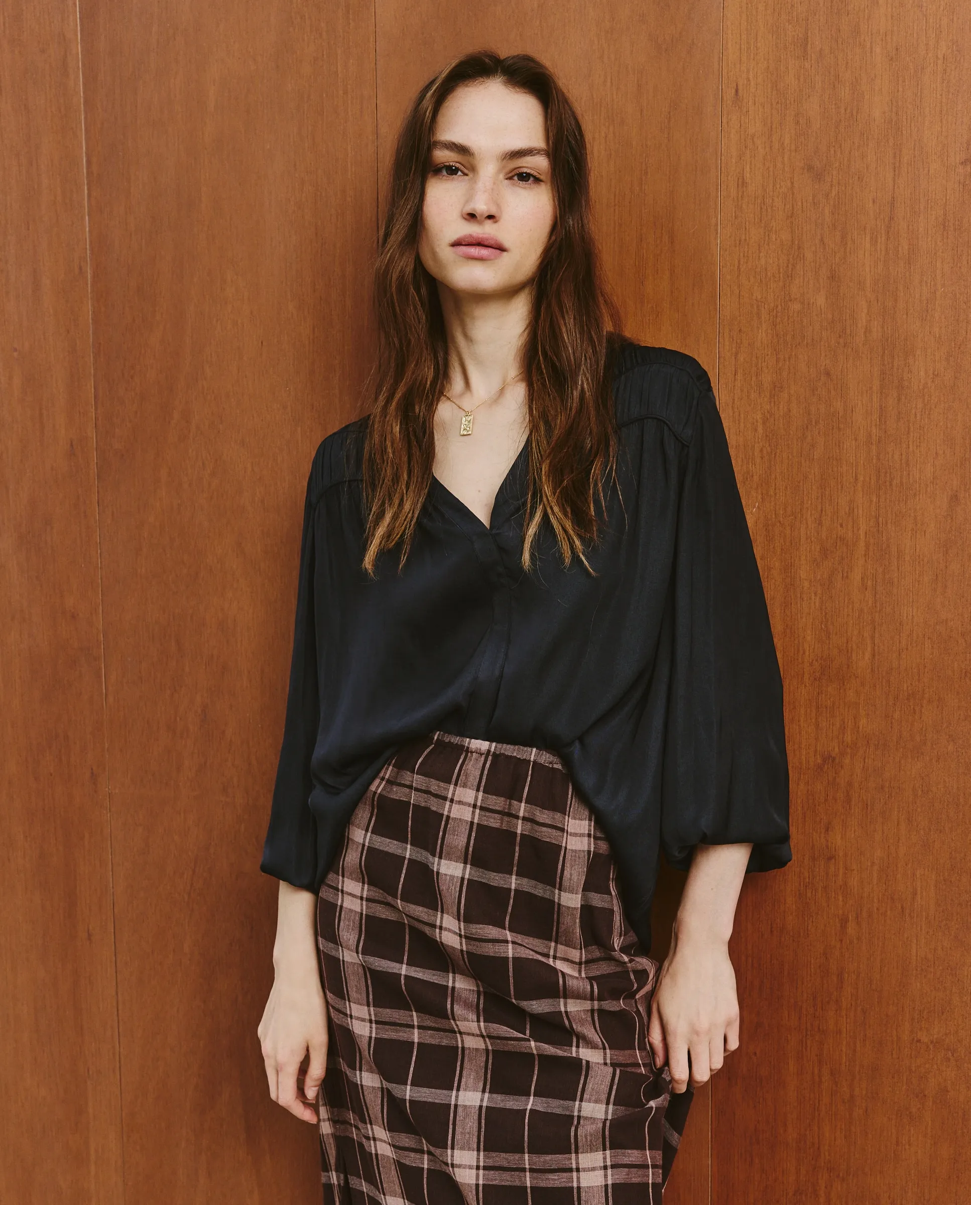 

Женская блузка с длинным рукавом Southern Cotton, темно-серый