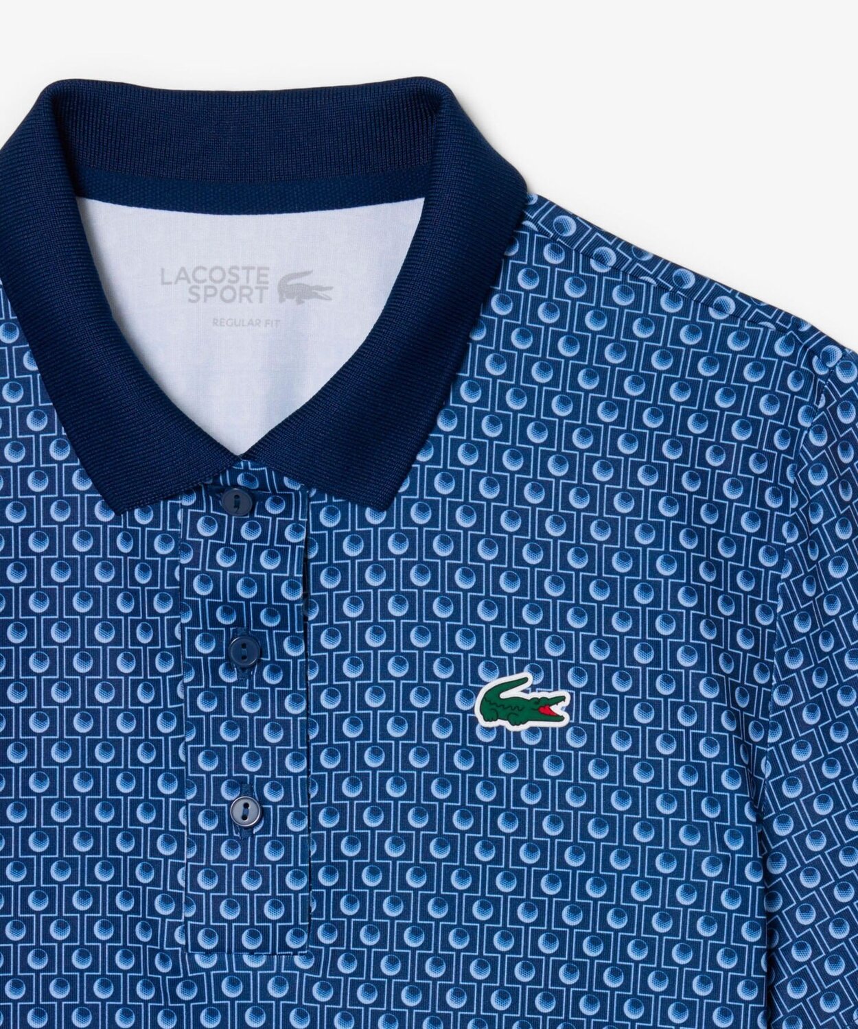 Поло Robert Georges Ultra Dry, LACOSTE, Royal Blue, защита UPF50+ — фото 4