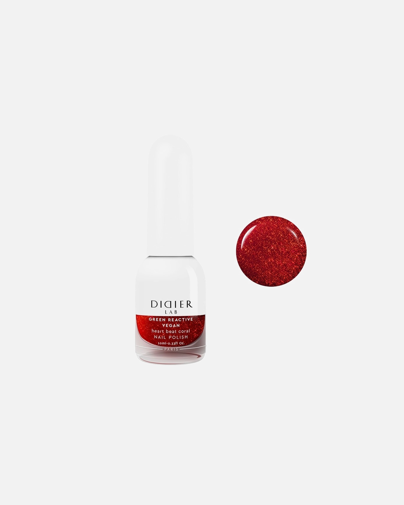 

Лак для ногтей Didier Lab, heart beat coral, 10 мл