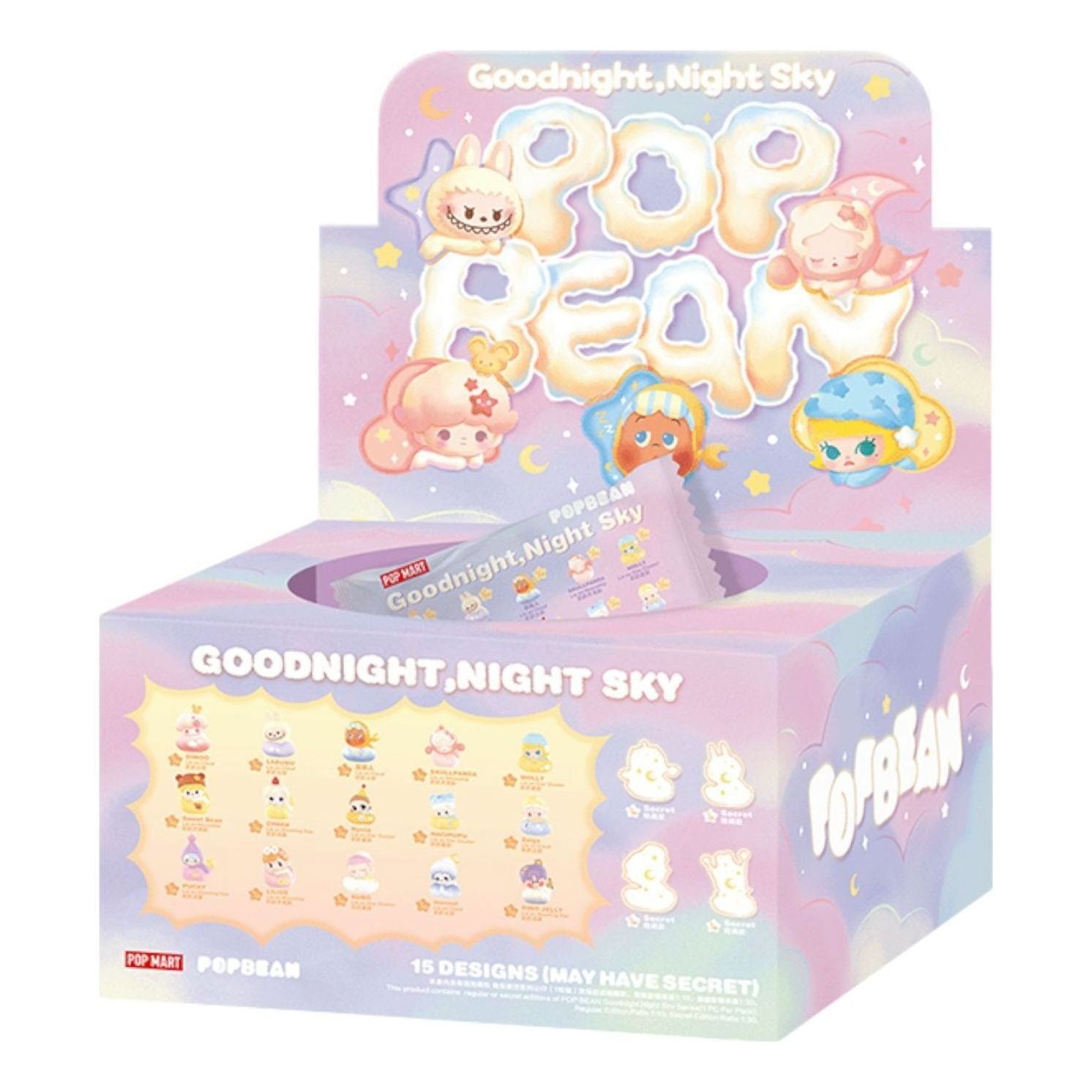

Фигурка Pop Mart Pop Bean Goodnight, Night Sky Series Figure Figure Sealed Box (30 Blind Packs)