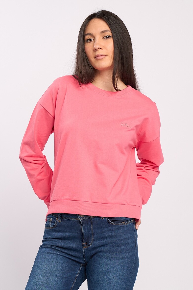 

Толстовка с заниженными рукавами Lee Cooper, розовый