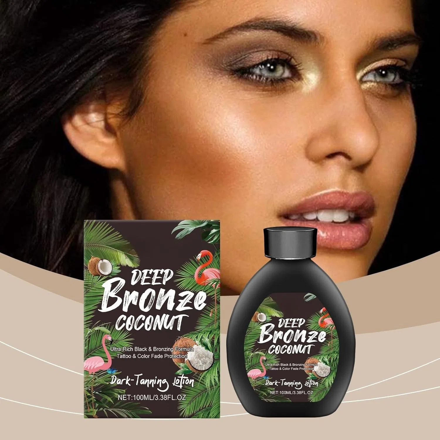 Лосьон для загара с кокосом, бронзовый, Generic, 100 мл