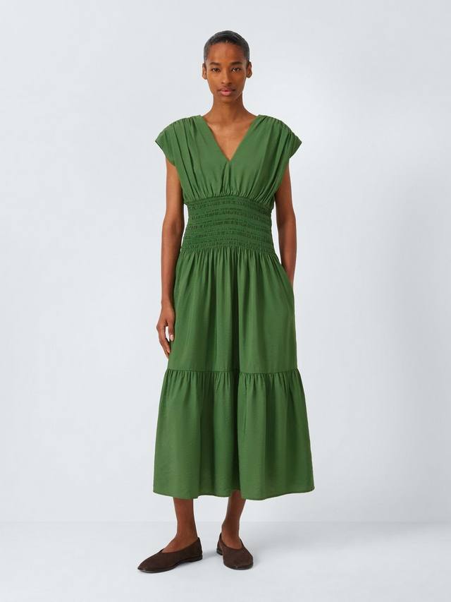 

Платье миди с глубокими сборками на талии John Lewis