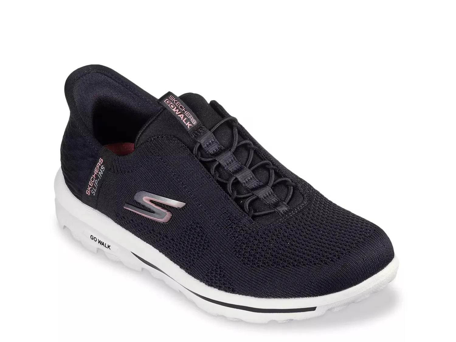 Hands Free Slip-ins GO WALK Travel Milan Слипоны Sneaker - женские Skechers, Black/Pink