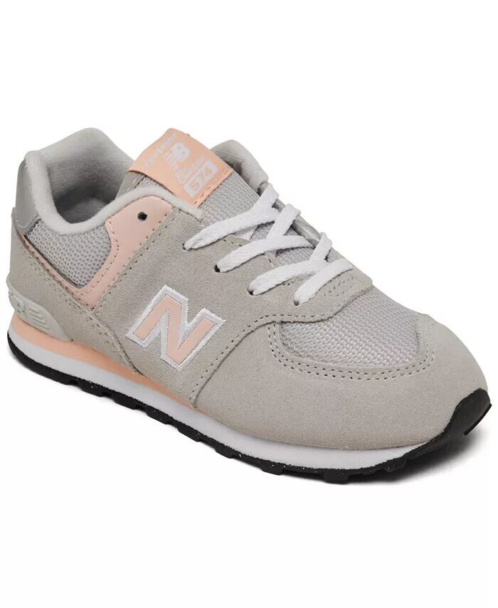 

Повседневные кроссовки Toddler Kids 574 от Finish Line New Balance, серый