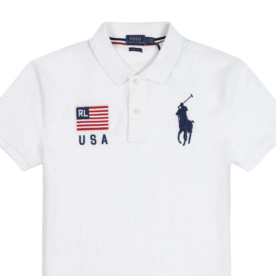 Поло женское Polo Ralph Lauren Big Pony белое — фото 4