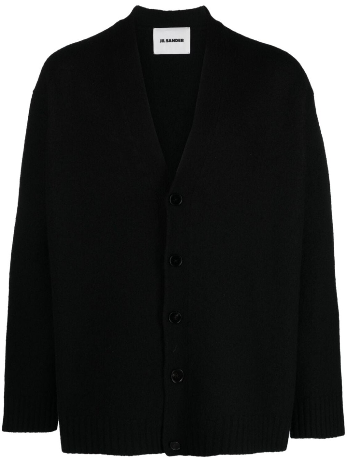 

Jil Sander шерстяной кардиган с V-образным вырезом, черный