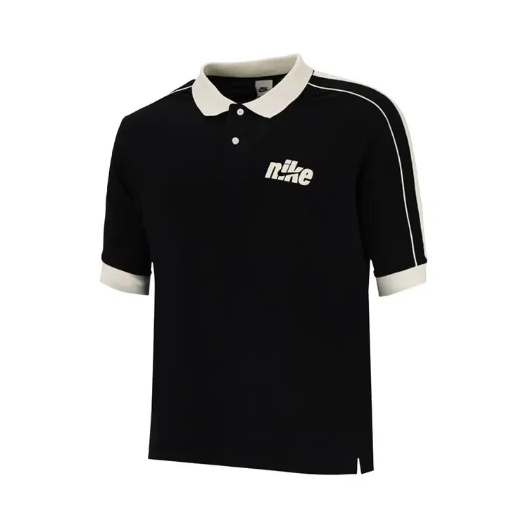 Поло с коротким рукавом Nike Club Oversized, черный