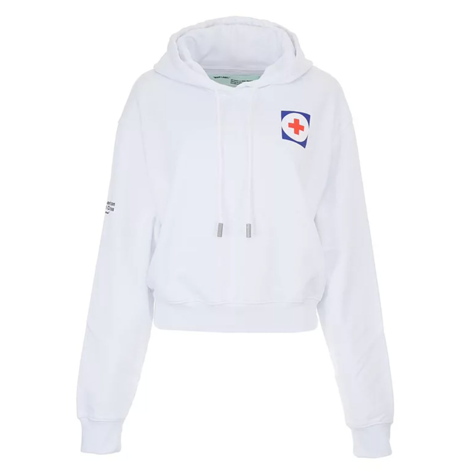

Белый хлопковый женский свитер Off-White