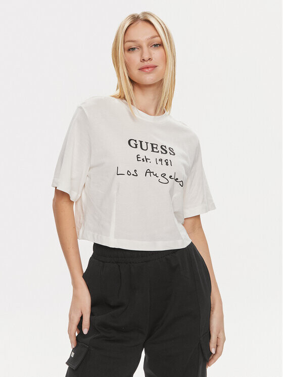 

Футболка Guess, экрю