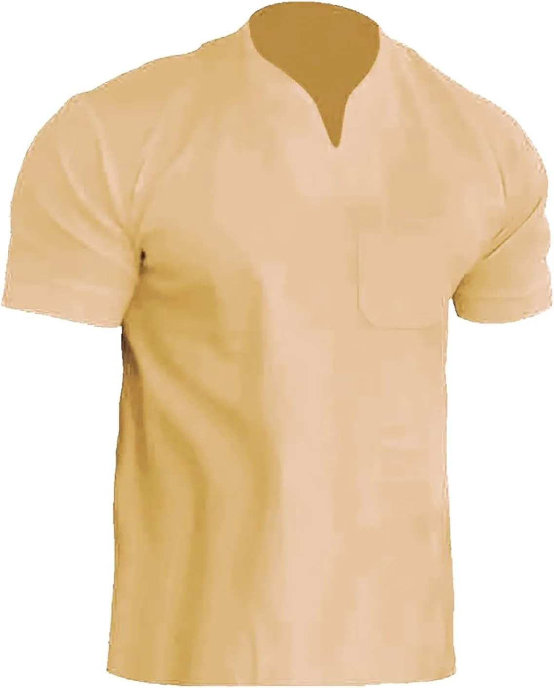 Мужская футболка с V-образным вырезом, Oversized, Slim Fit, Solid Color