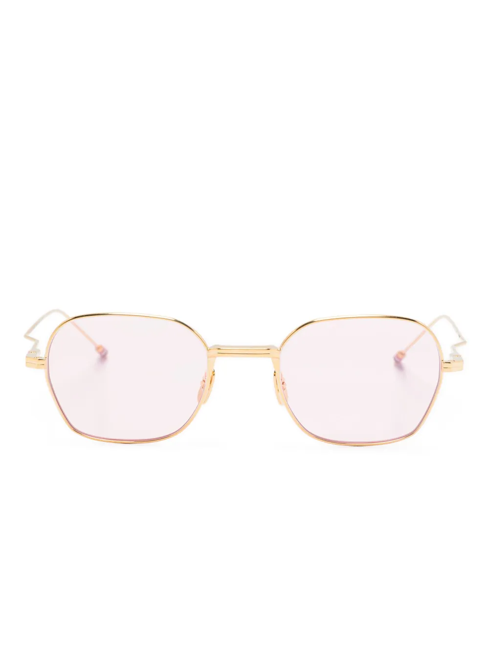 

Солнцезащитные очки в квадратной оправе Thom Browne Eyewear, золотой
