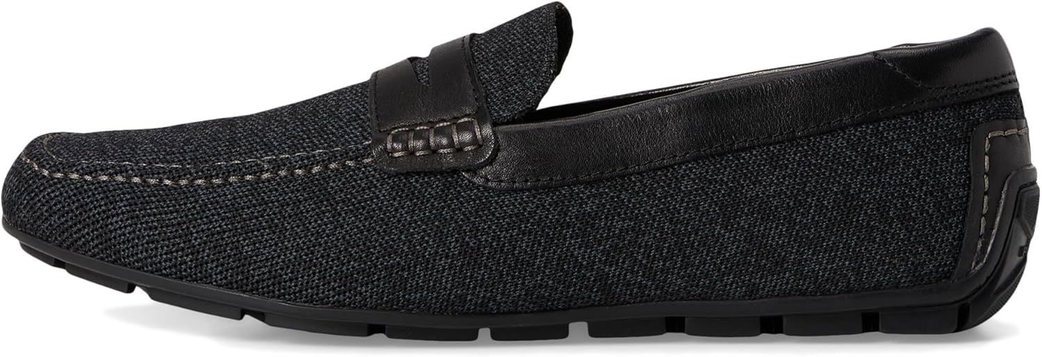 Мужские мокасины Florsheim Motor Knit с пенни и носком-мокто, черный — фото 4
