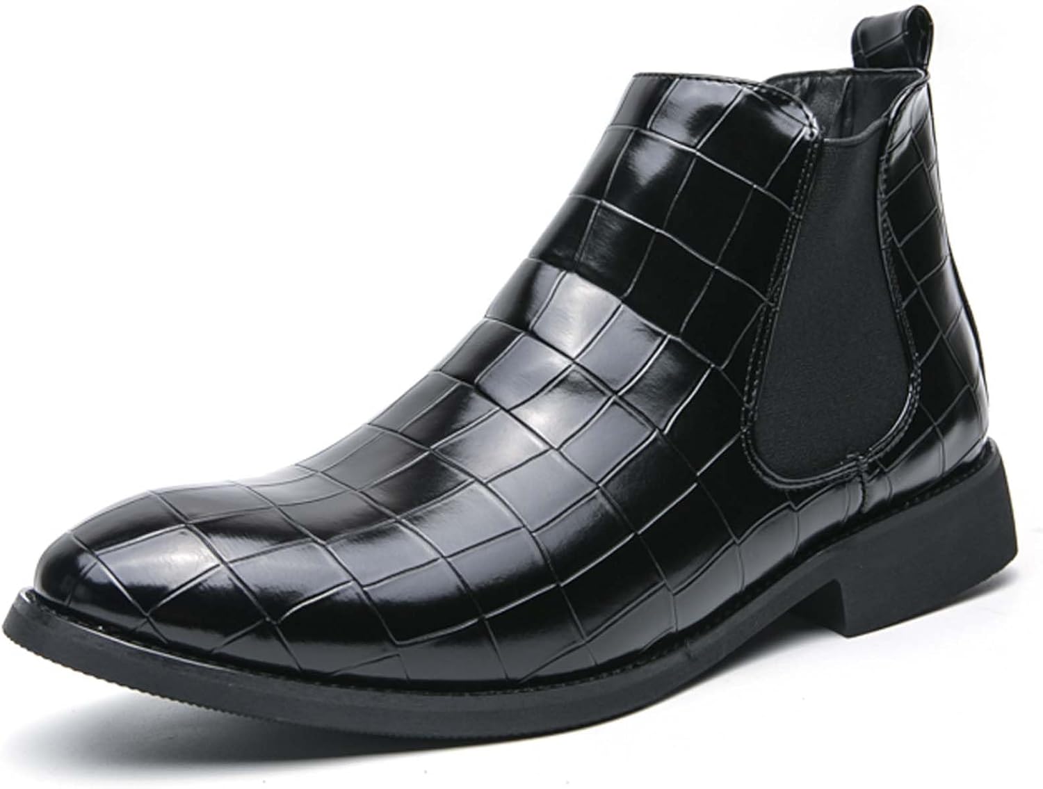 

Мужские ботинки челси: модные, деловые, повседневные, формальные ботинки, удобные для работы, встреч, банкетов, свадеб, костюмов, униформы, вечерних платьев, высокие кожаные туфли Generic, черный