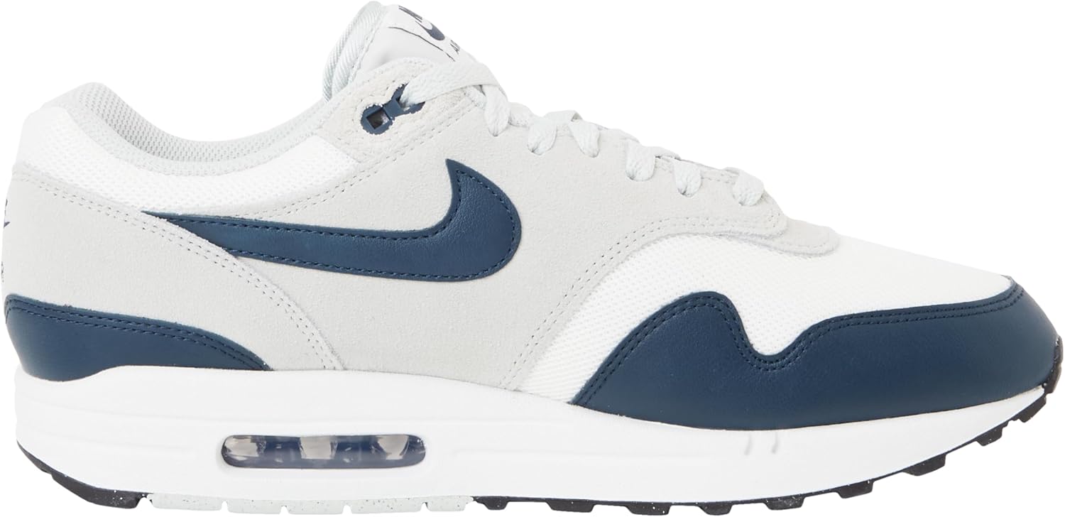 Мужские кроссовки Nike Air Max 1, White/Navy/White — фото 4