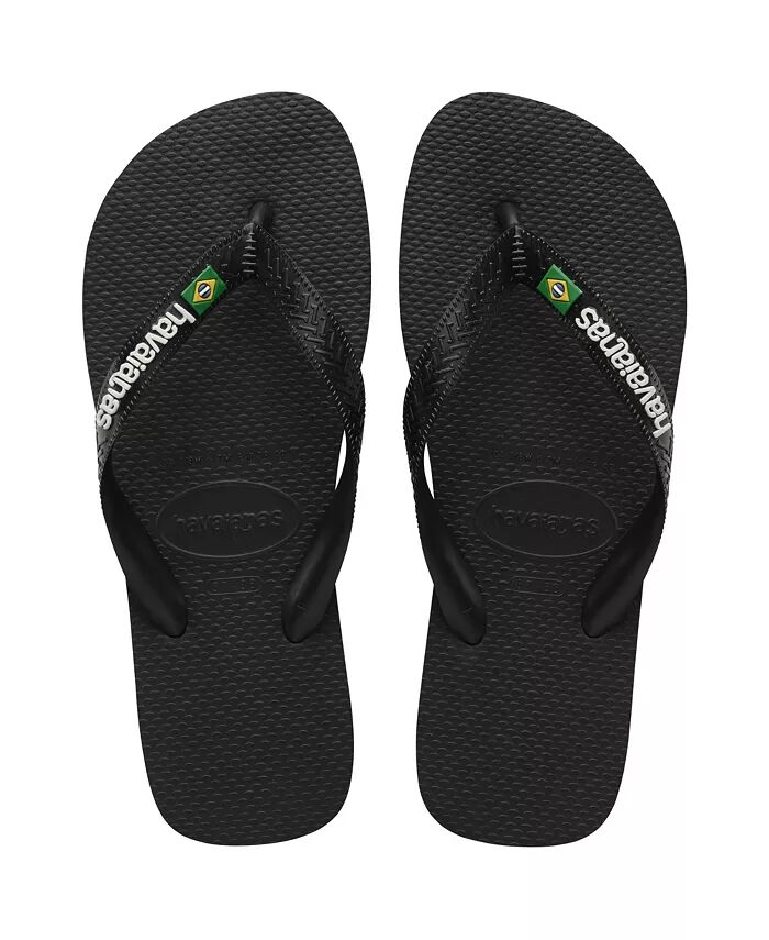 

Мужские сандалии-шлепанцы с логотипом Brazil Havaianas, черный