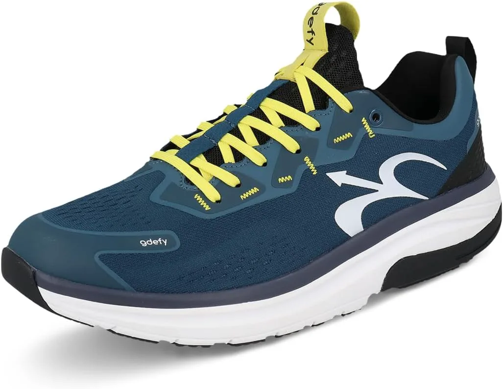 

Кроссовки мужские G-DEFY Mehalef | Поддержка пятки | Технология VersoShock для облегчения боли при длительном стоянии или ходьбе | Поддержка свода стопы | Обувь для диабетиков | Широкая обувь | Бесплатные стельки Gravity Defyer, синий