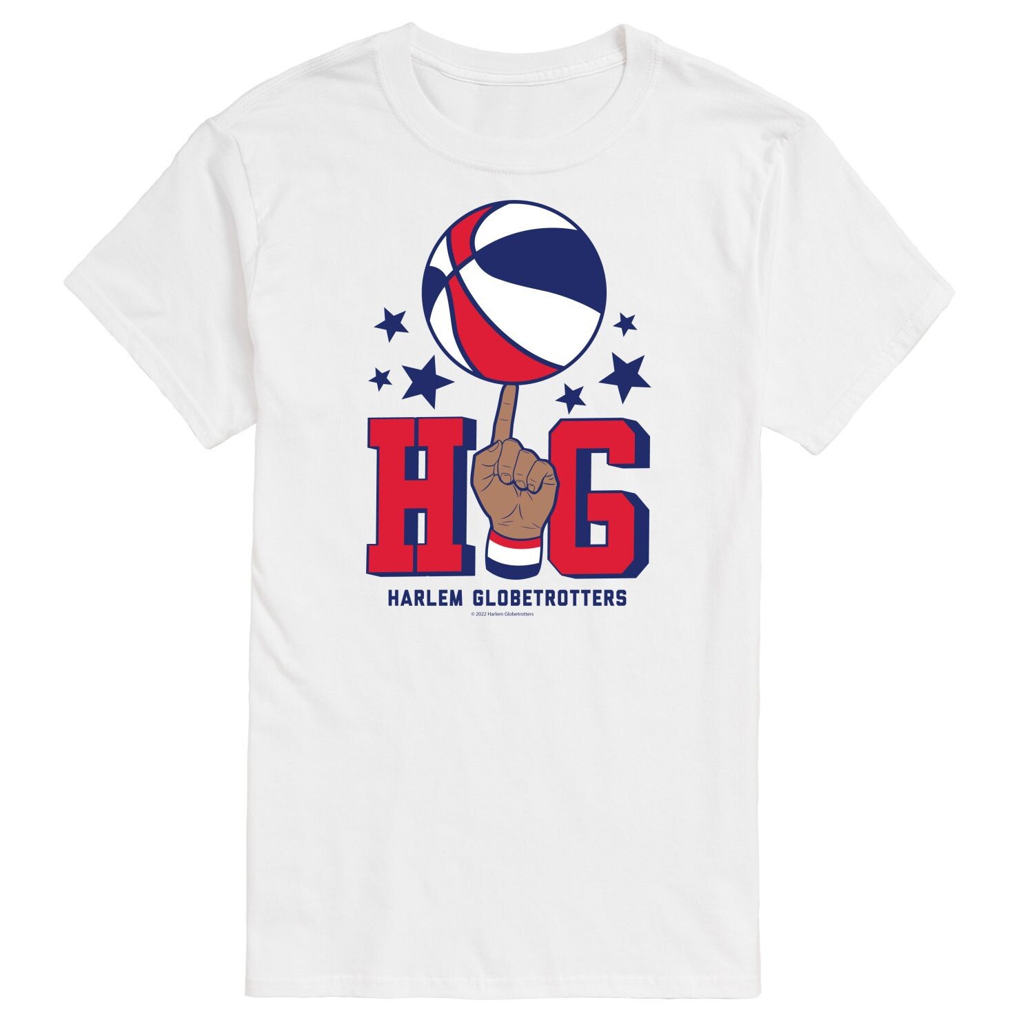 

Футболка Big & Tall Harlem Globetrotter HG Licensed Character, белый