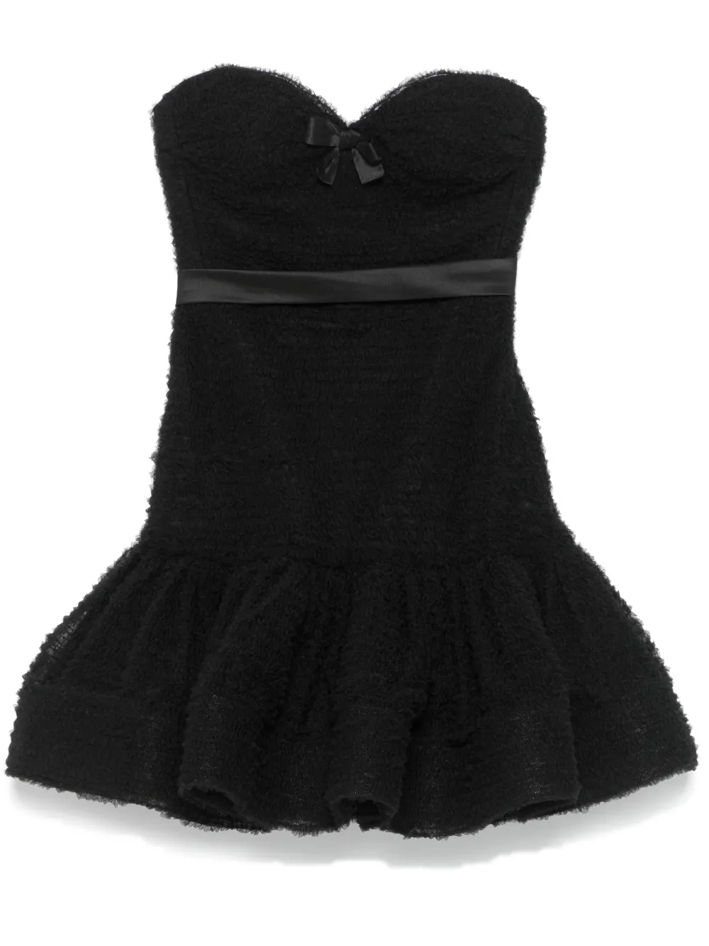 

Платье мини из тюля с эффектом деграде Viktor & Rolf, черный