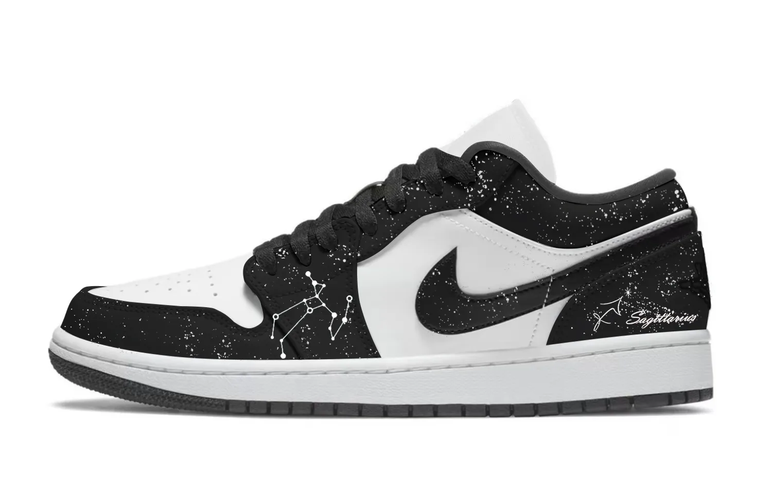 Кроссовки Air 1 Starry Archer мужские, устойчивые к истиранию, винтажные Jordan, черный белый