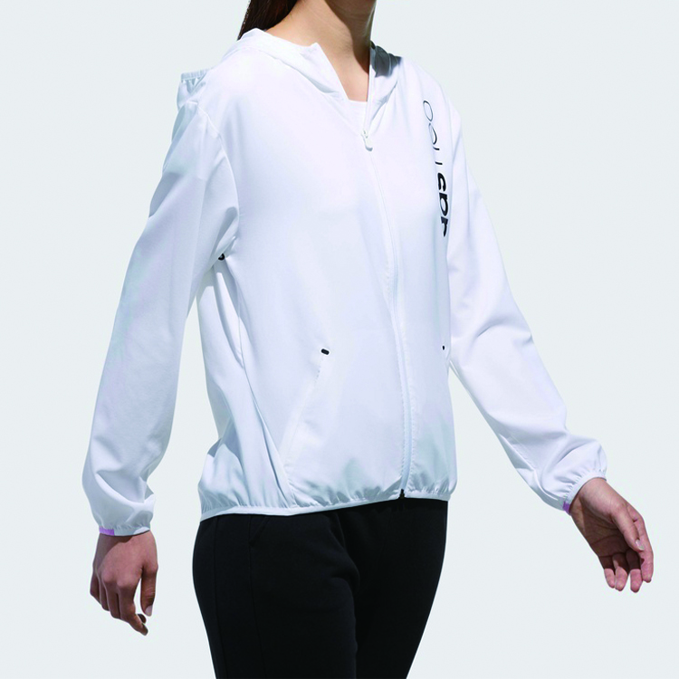 Adidas Neo Куртка женская белая с фиолетовым, White/Blessing Light Purple — фото 4
