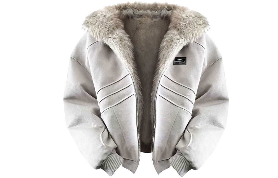 

Пуховик Unisex Hooded Thickened ZIAREL, хаки[removable logo]