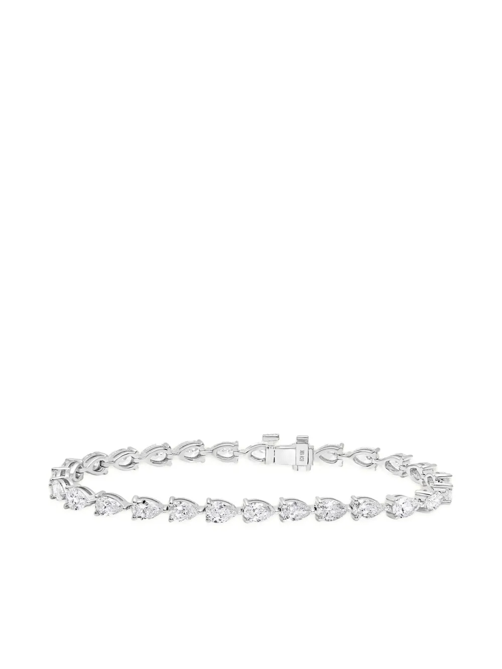 

Браслет из белого золота с бриллиантами Jewels Aficionado, серебяный