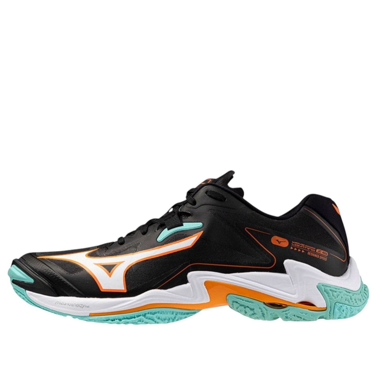 

Mizuno Wave Lightning Z8 'Black Tangelo Ice Green'
