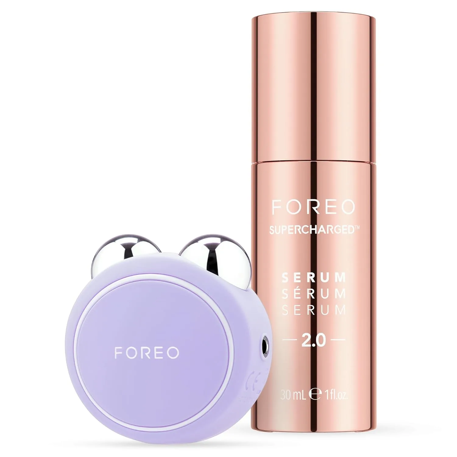 Foreo Firm & Fabulous BEAR mini + сыворотка 1 унция набор для омоложения, Lavander Set
