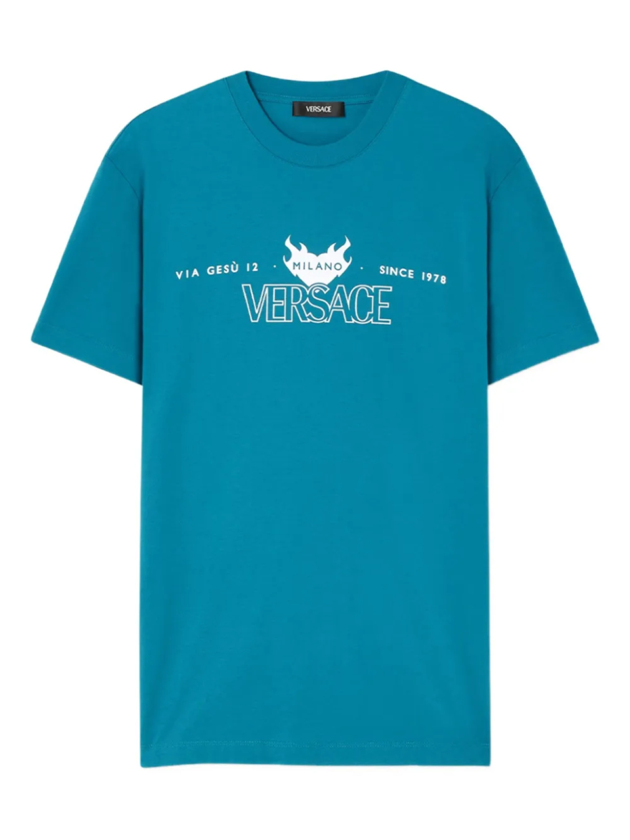 

Versace футболка с логотипом, синий