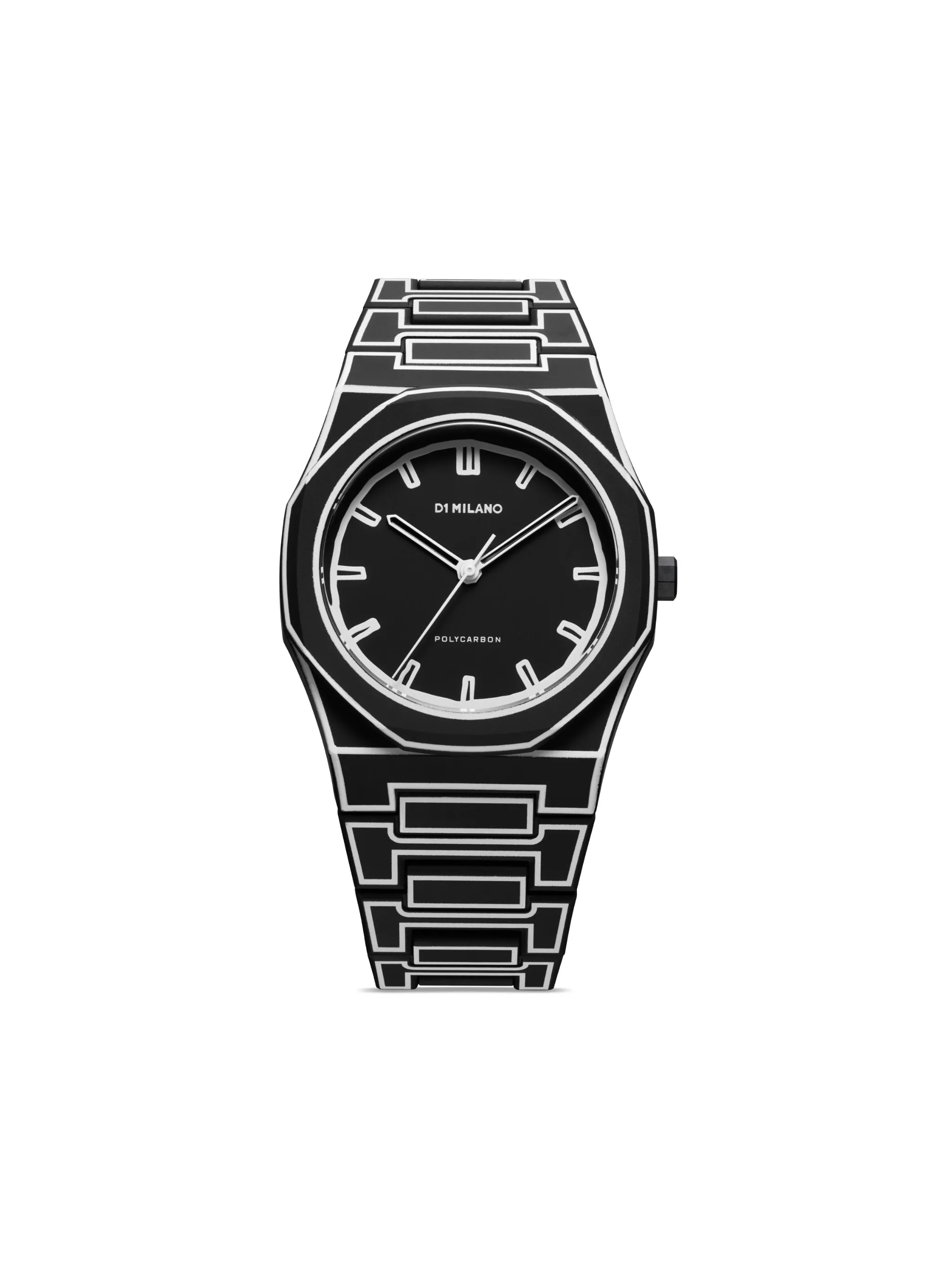 

Наручные часы Polycarbon 40.5 мм D1 Milano, черный
