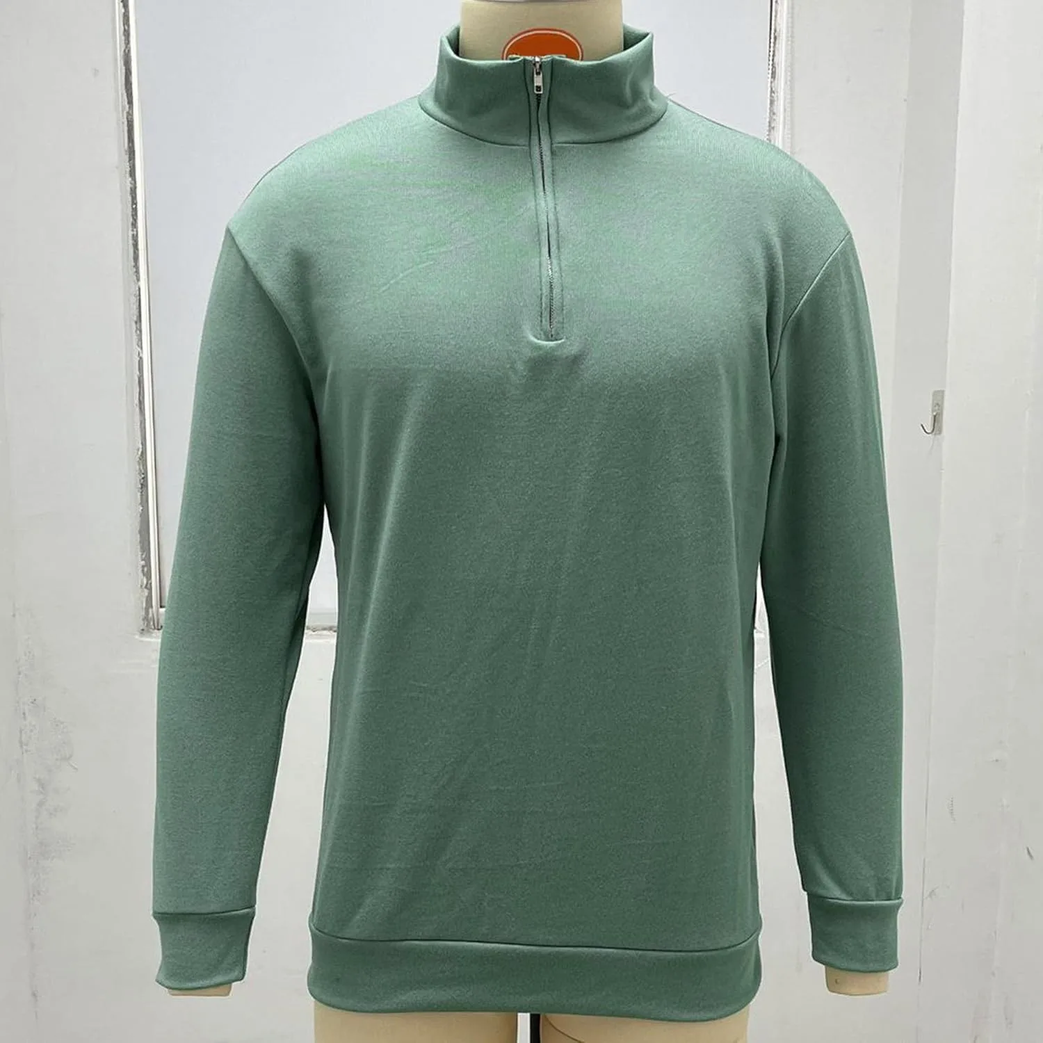 Мужской 3/4 Zip Slim Fit топ с длинным рукавом — фото 3