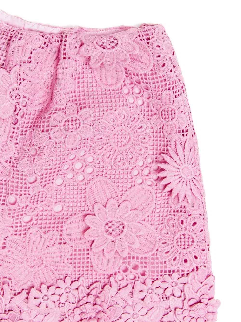 Шорты, связанные крючком с цветочным узором Bcbg Kids, розовый — фото 3