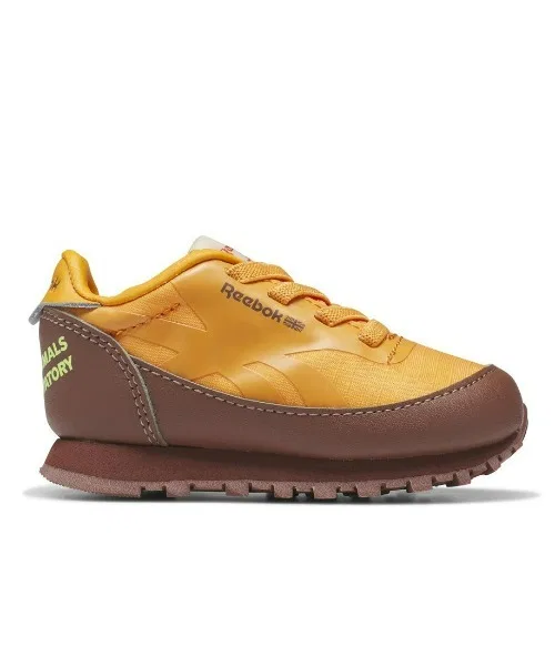 Детские кроссовки из искусственной кожи Reebok Classic Leather коричневые
