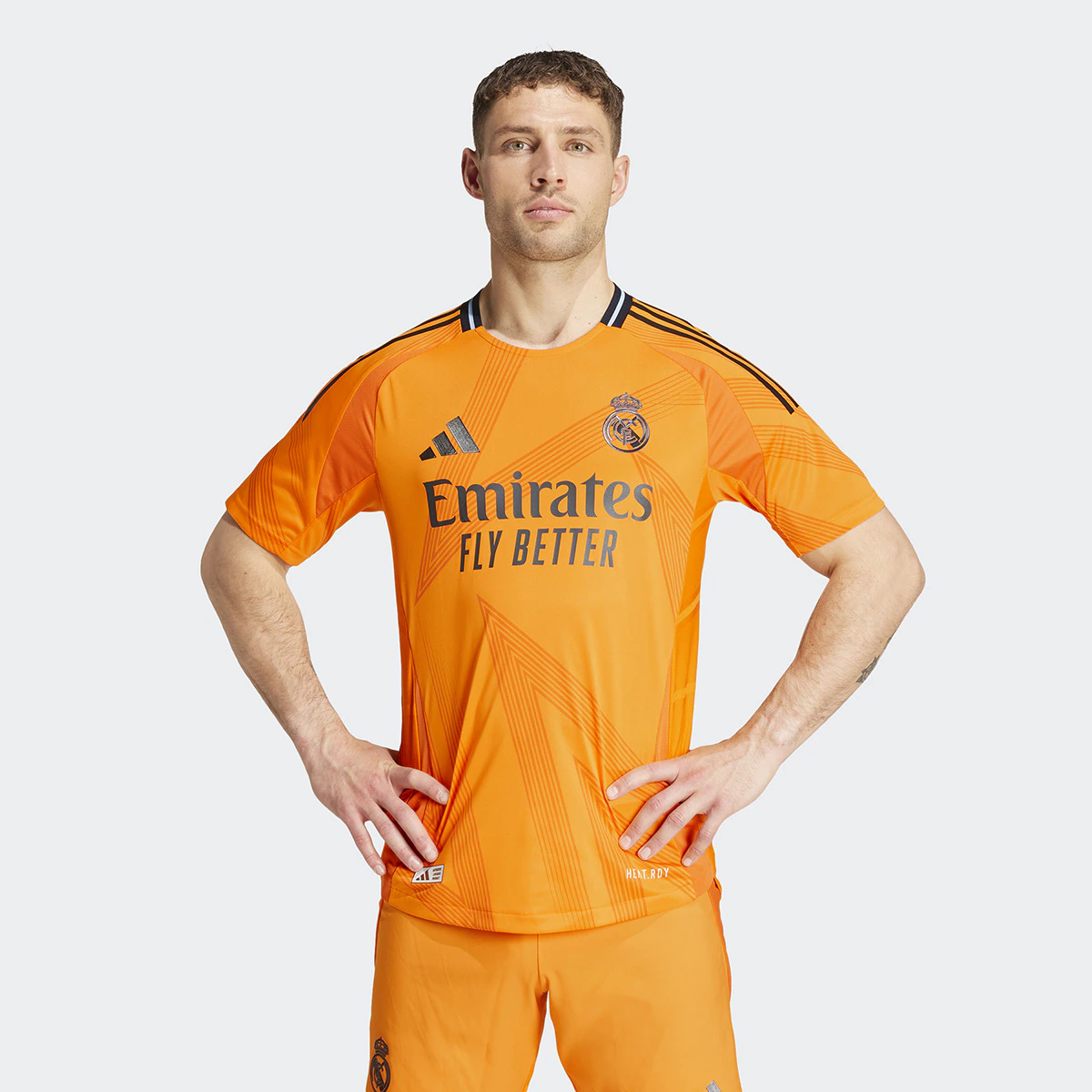 

Мужская 2-я форма Реал Мадрид 24/25 Аутентичная футболка Adidas, оранжевый