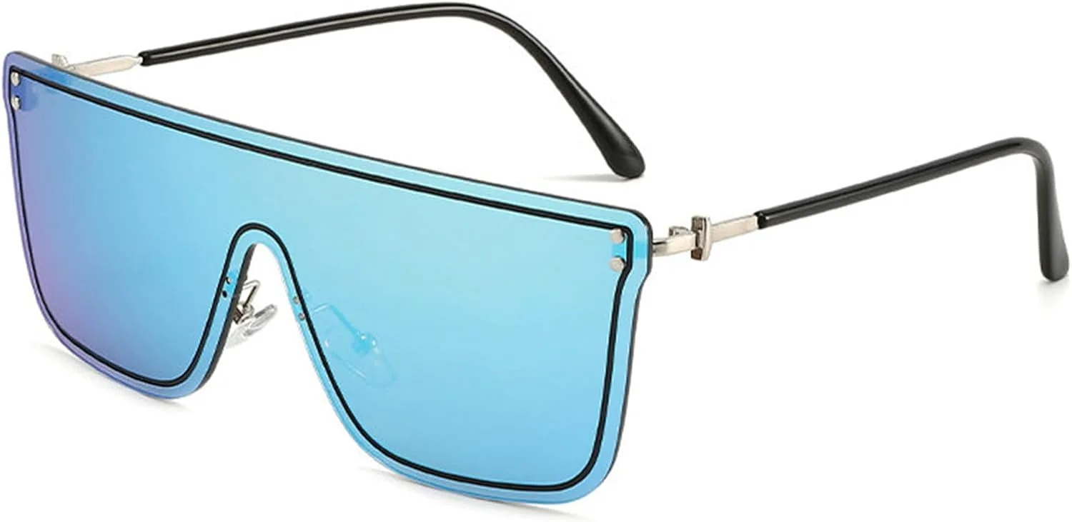 

Винтажные квадратные солнцезащитные очки Helena для женщин и мужчин, солнцезащитные очки-щитки большого размера, модные солнцезащитные очки для женщин, C4