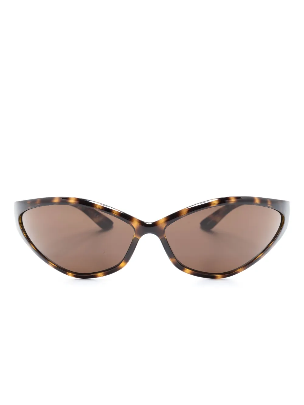 

Солнцезащитные очки в овальной оправе Balenciaga Eyewear, коричневый