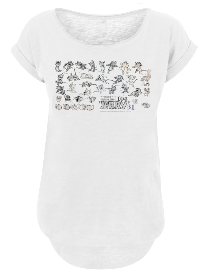 

Футболка Том и Джерри из сериала Cartoon Dept Jerry в белом цвете F4NT4STIC