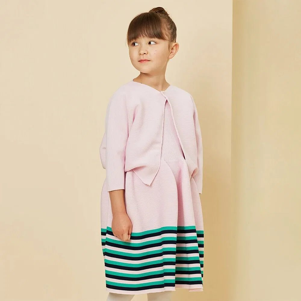 Детский круглый кардиган Pottery Kids пастельно-розового цвета от Cfcl
