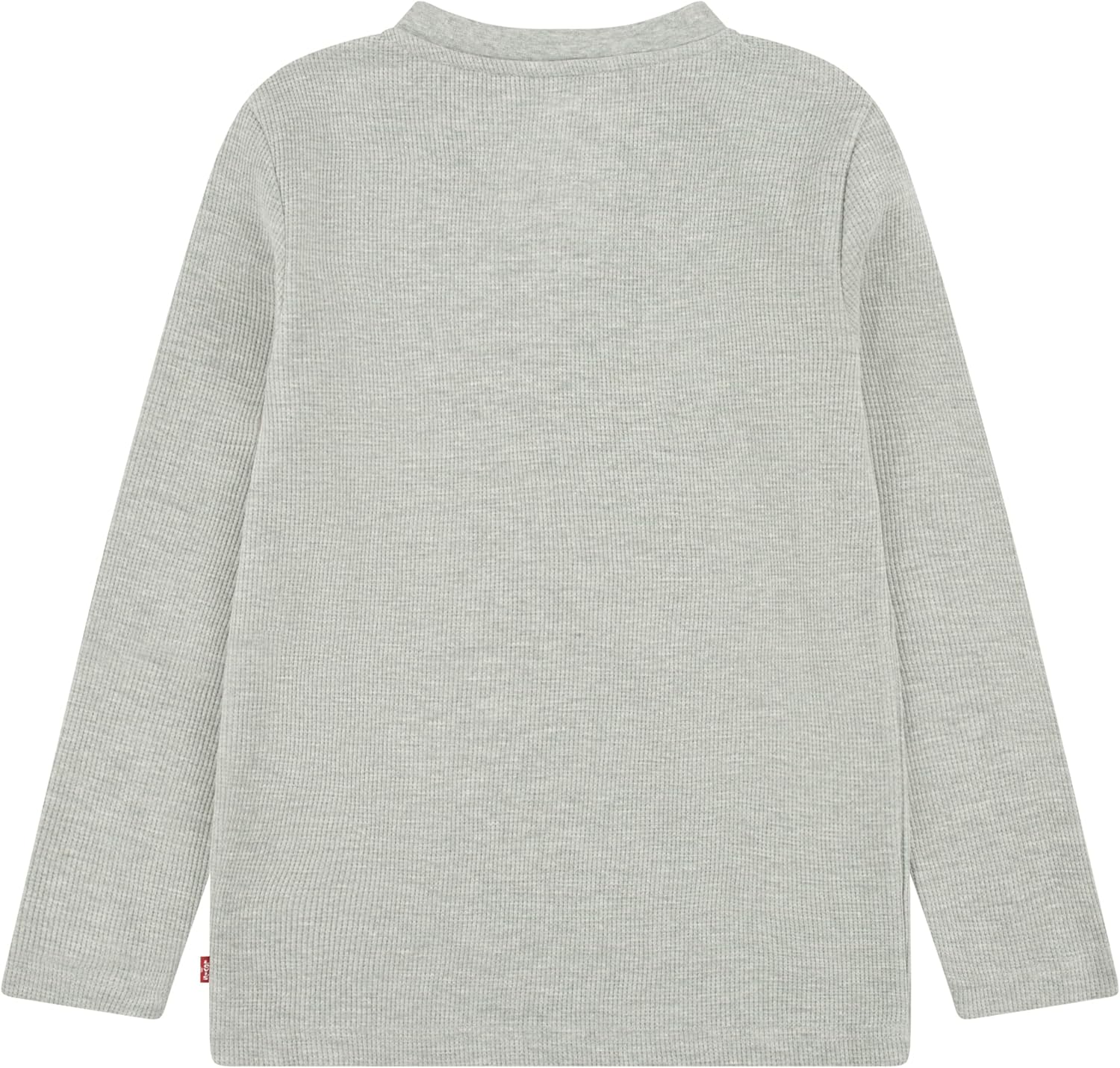Рубашка Levi's для мальчиков с длинным рукавом и вафельным узором, Grey Heather — фото 2