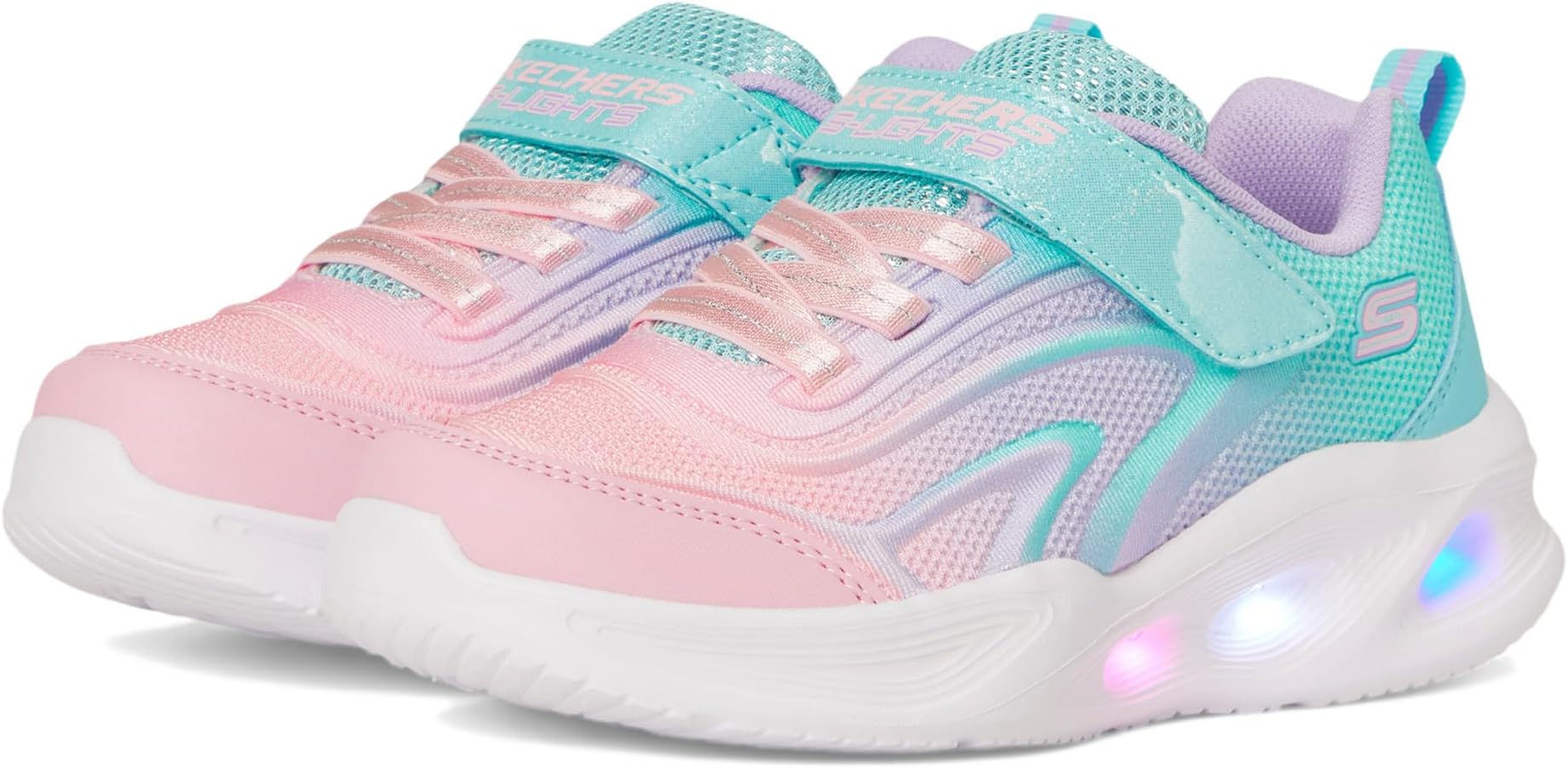 

Кроссовки SKECHERS KIDS Sola Glow 303713n, цвет Aqua/Multi